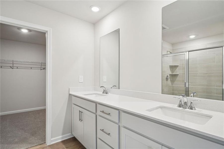 Furnished interior view inside a new home in Parkside at Grayson, Grayson (Image 11).
