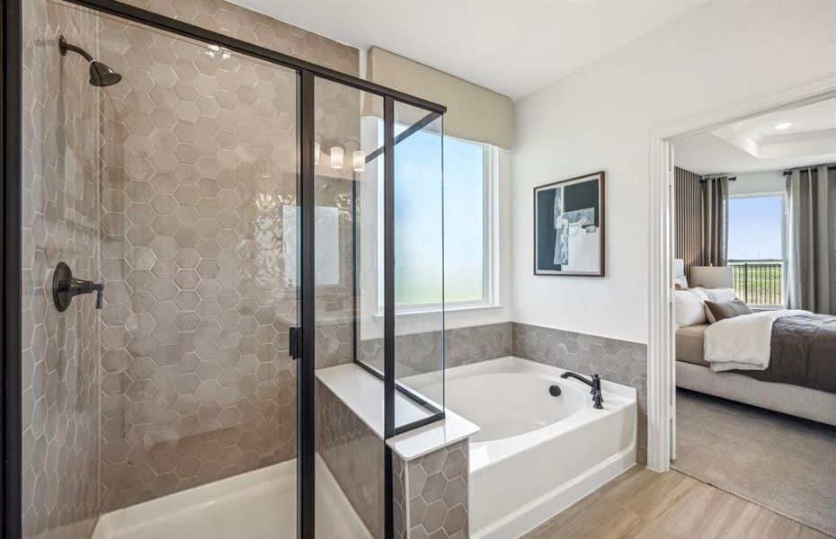 *actual home, furniture not included - Owner's private bath