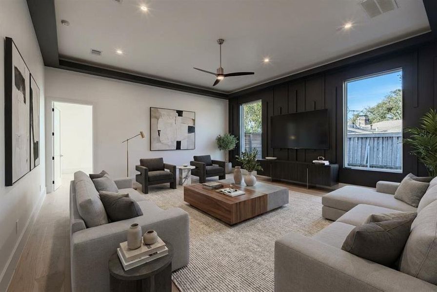 Furnished interior view inside a new home in , Dallas (Image 9).