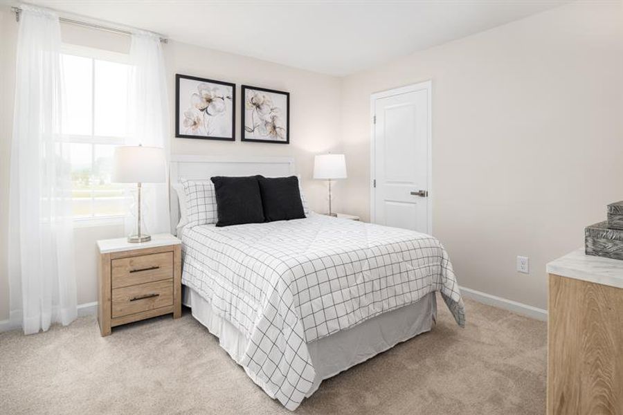 Representative furnished interior of a home built from the Hazel with Finished Basement by Ryan Homes in Quails Run, Wellford (Image 18).