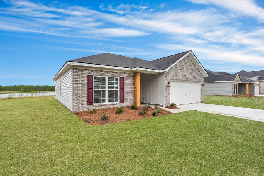 Representative exterior photo of a completed home built from the The Norman by RTS Homes in The Pointe at Villages on Marne, Hinesville, GA (Image 31).