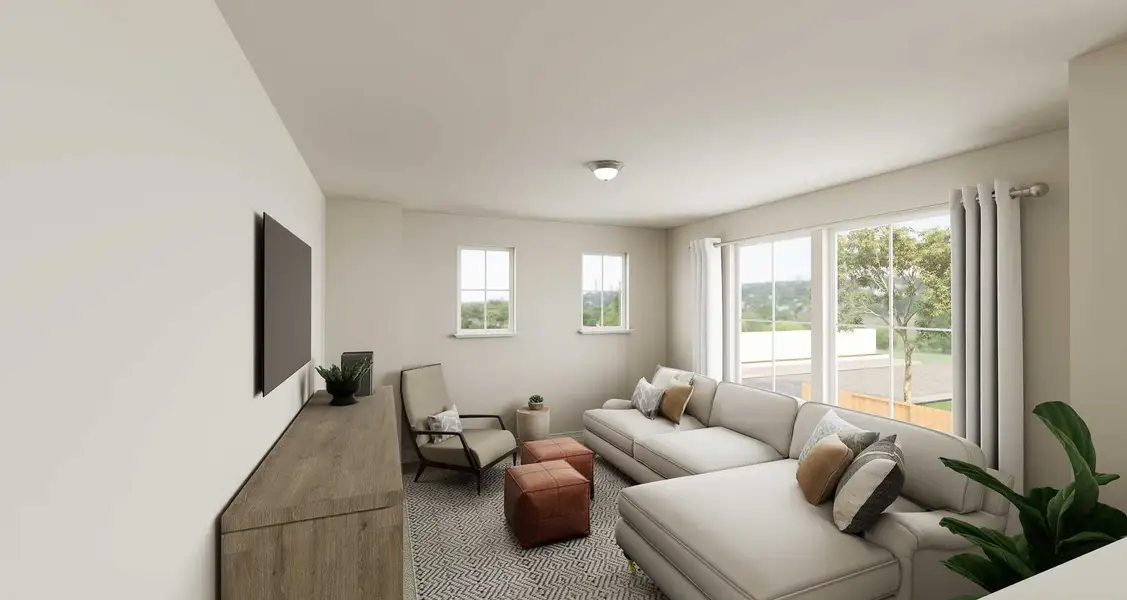 Furnished interior view inside a new home in Mason Woods, Cypress (Image 8).