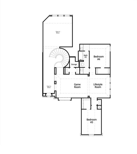 2D floor plan layout for the 227 Plan by Highland Homes in Harvest Green, Richmond, TX (Image 3). 2D floor plan layout for the 227 Plan by Highland Homes in Harvest Green, Richmond, TX (Image 3).
