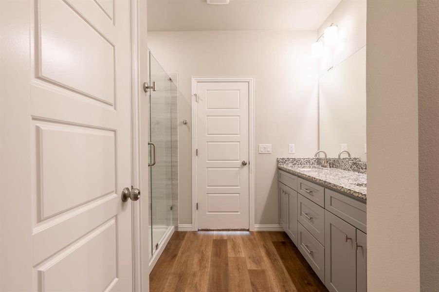 Furnished interior view inside a new home in Trails of Fossil Creek, Fort Worth (Image 6).
