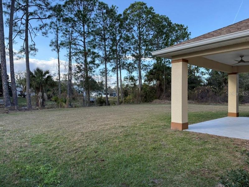 Exterior details and patio area of a home in , Palm Coast (Image 16). Exterior details and patio area of a home in , Palm Coast (Image 16).