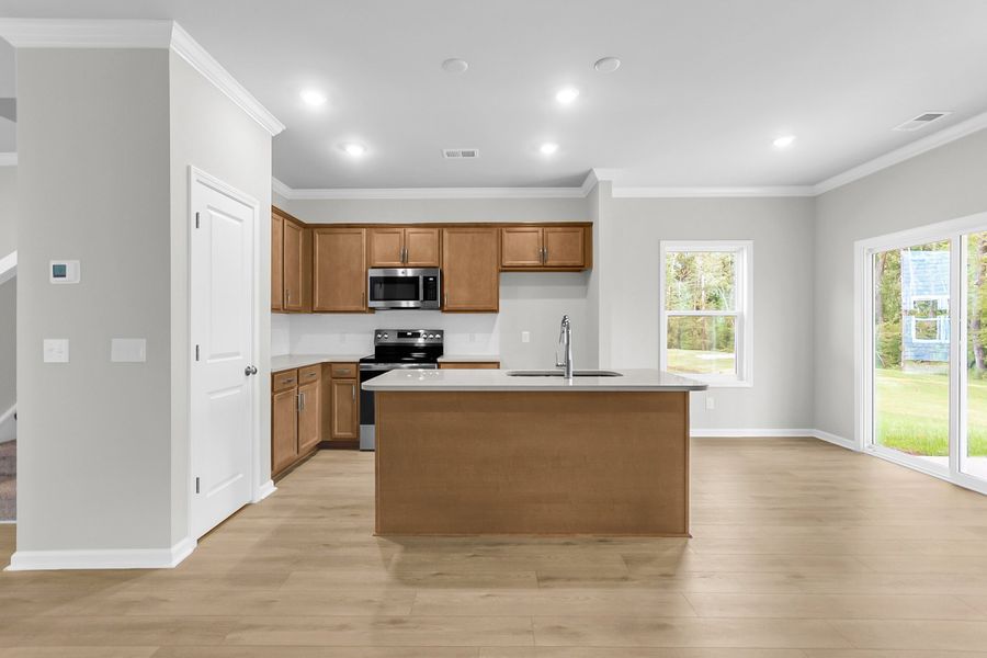 Furnished interior view inside a new home in Central Creek, Goose Creek (Image 7).