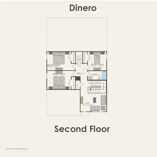 2D floor plan layout of this home in Stokesbury, Waller, TX (Image 3). 2D floor plan layout of this home in Stokesbury, Waller, TX (Image 3).