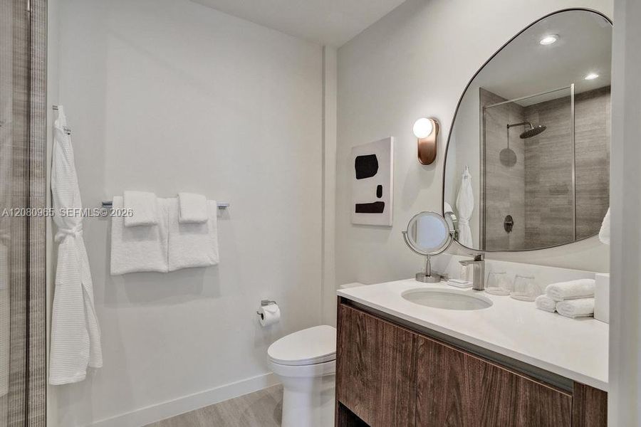 Furnished interior view inside a new home in , Miami (Image 27).