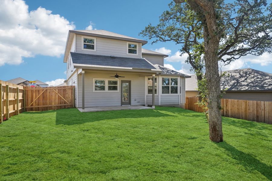 Front exterior of the Medina floorplan at a Meritage Homes community.