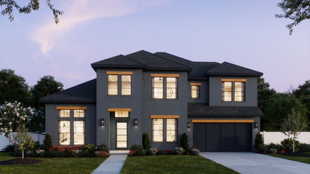 Representative exterior photo of a completed home built from the Hayden by Southgate Homes in Prosper Ridge, Prosper, TX (Image 21).