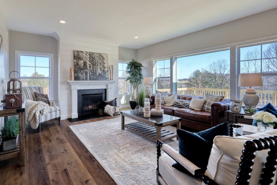 Representative furnished interior of a home built from the Ethan by Keystone Custom Homes in Lakestone Cove, Belmont (Image 9).