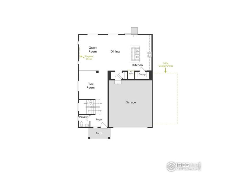 2D floor plan layout of this home in , Johnstown, CO (Image 3).