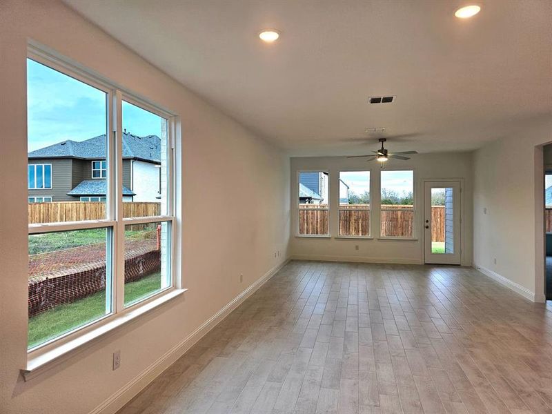 Dining with a large window