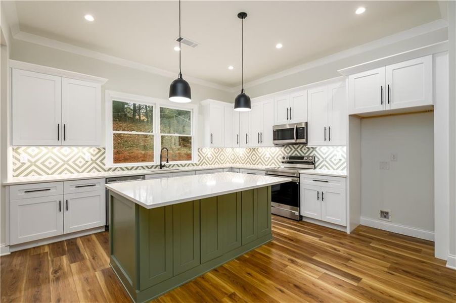 Furnished interior view inside a new home in , Atlanta (Image 6).