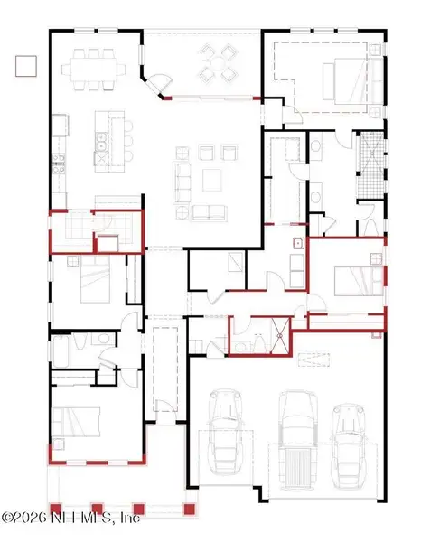 2D floor plan layout of this home in , St. Augustine, FL (Image 4).