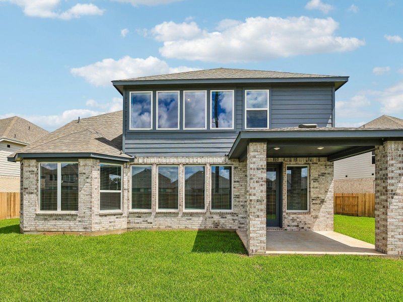 Exterior details and patio area of a home in Kingdom Heights, Rosenberg (Image 3).