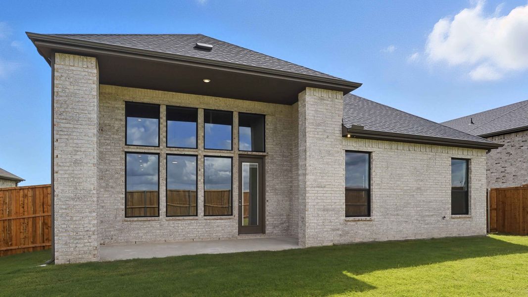 Exterior details and patio area of a home in Clearview Ranch, Royse City (Image 4). Exterior details and patio area of a home in Clearview Ranch, Royse City (Image 4).