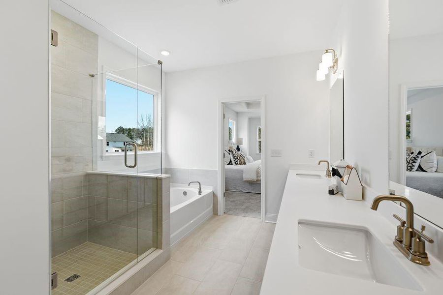 Furnished interior view inside a new home in Auburn Glen, Dacula (Image 18).