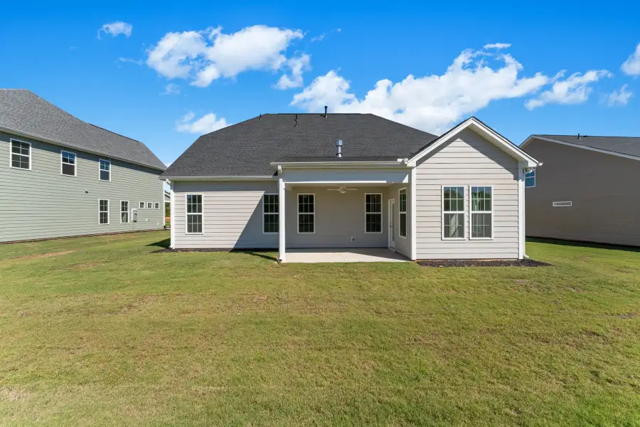 Exterior details and patio area of a home in Ridgecrest at Midway, Anderson (Image 3).