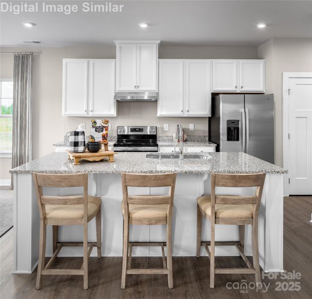 Compact, stylish, and ready for real cooking — this kitchen features a sleek range, hood, and dishwasher, with just the right amount of space to whip up full meals in total comfort. Compact, stylish, and ready for real cooking — this kitchen features a sleek range, hood, and dishwasher, with just the right amount of space to whip up full meals in total comfort.