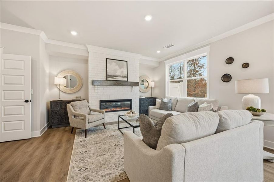 Furnished interior view inside a new home in Millstone at Mundy Mill, Gainesville (Image 13).