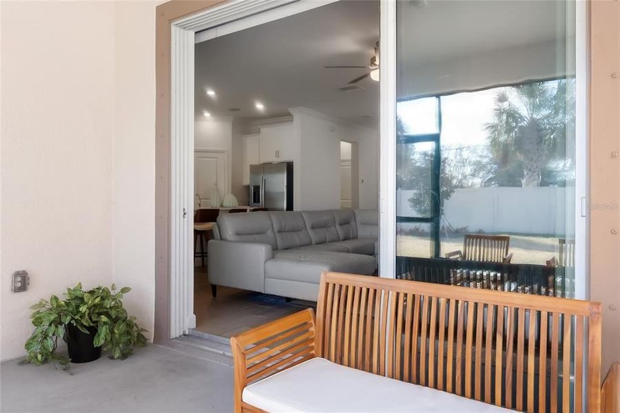 Exterior details and patio area of a home in Southshore Bay Active Adult, Wimauma (Image 4).