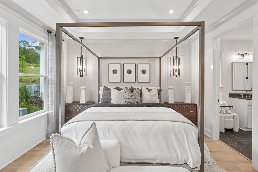 Representative furnished interior of a home built from the Cypress Cove by Tri Pointe Homes in Altis At Serenity, Fuquay Varina (Image 15).