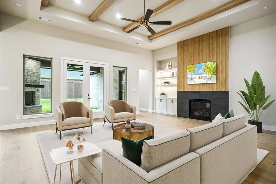 Furnished interior view inside a new home in , Fort Worth (Image 15). Furnished interior view inside a new home in , Fort Worth (Image 15).