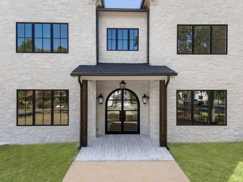 Front exterior of a new home in , Alpharetta, GA, highlighting curb appeal (Image 23).