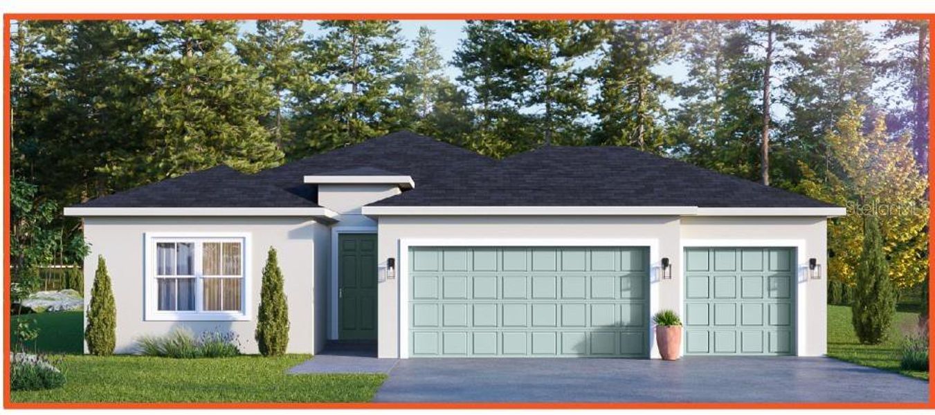 Front exterior of a new home in , Sebring, FL, highlighting curb appeal (Image 1).