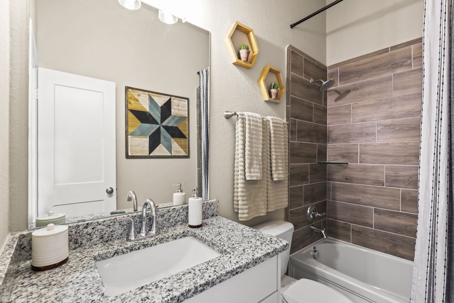 Furnished interior view inside a new home in Wildrye, Waller (Image 26).