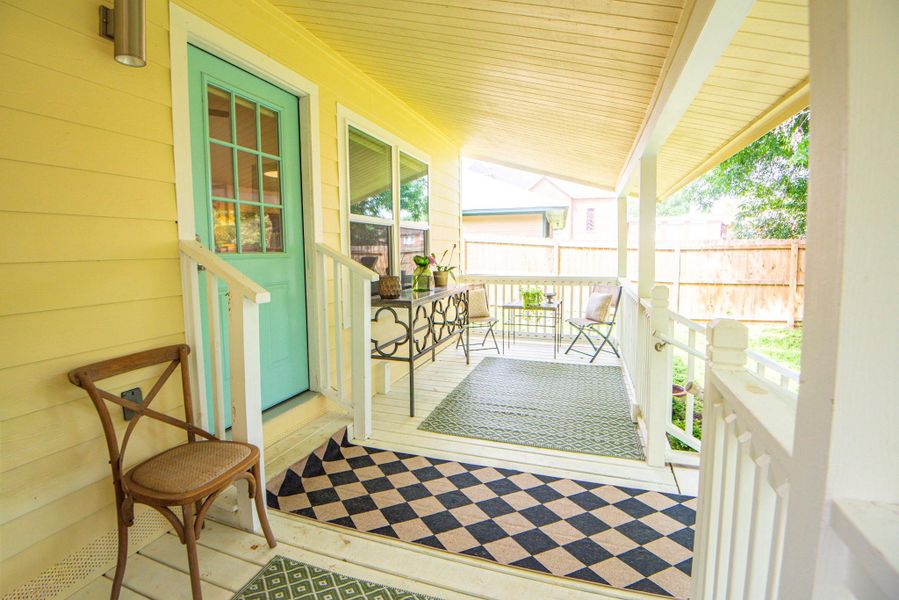 Rear porch