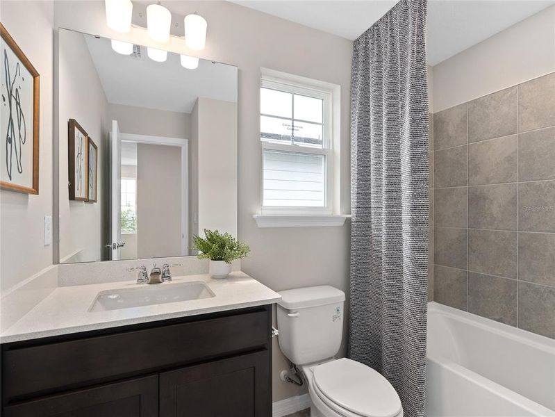 Furnished interior view inside a new home in EverBe, Orlando (Image 22).