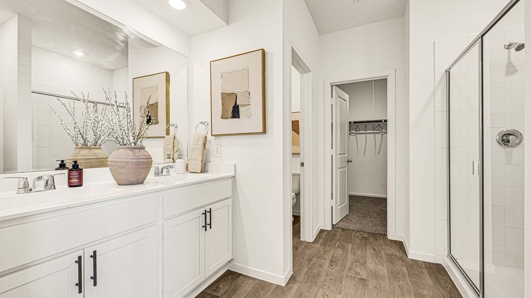 Representative furnished interior of a home built from the Sally by D.R. Horton in August Trails, Needville (Image 14).