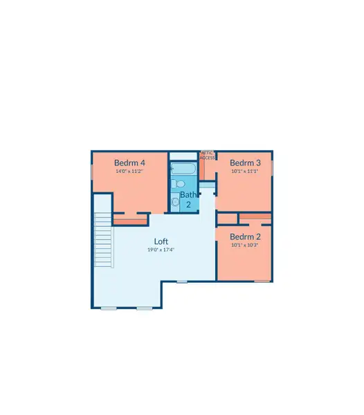 2D floor plan layout of this home in Sofi Lakes, Katy, TX (Image 3). 2D floor plan layout of this home in Sofi Lakes, Katy, TX (Image 3).