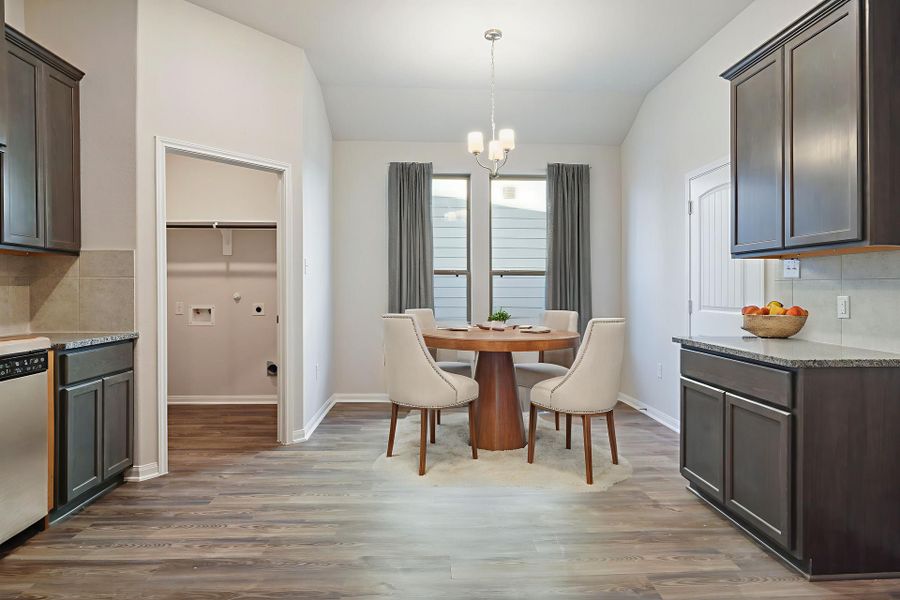 Truman Floorplan - Breakfast Nook - Virtually Staged