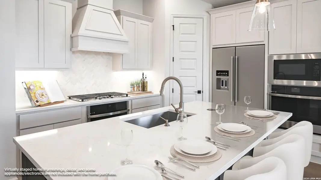 Furnished interior view inside a new home in Cibolo Valley Heights, Cibolo (Image 11).