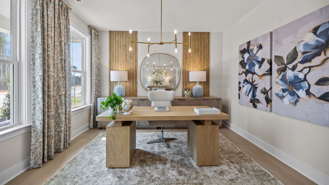 The Stonefield Home Plan in Michaux Garden by DRB Homes in Belmont, NC. - Home  Office