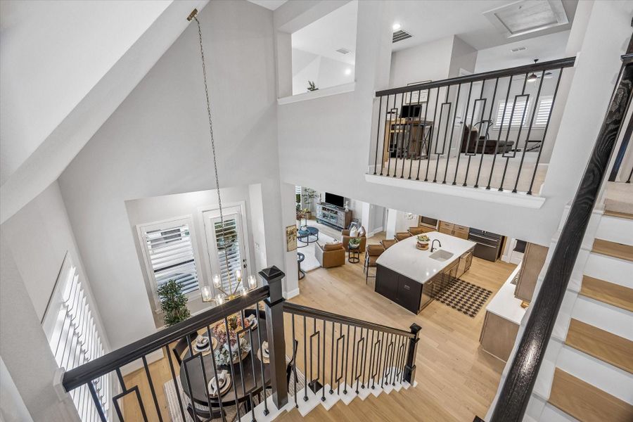 Furnished interior view inside a new home in Prairieland Village - Summit Collection, Cypress (Image 15).