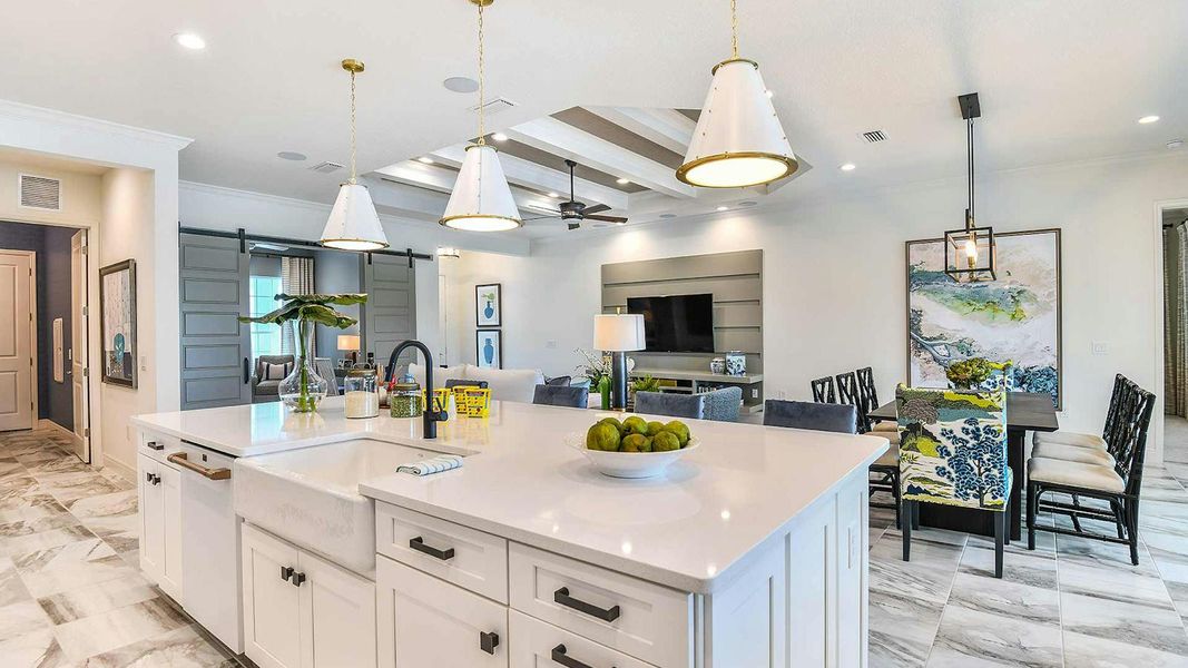 Furnished interior view inside a new home in Grand Park Real Estate and Homes for Sale in Sarasota, FL - Neal Communities, Sarasota (Image 7).