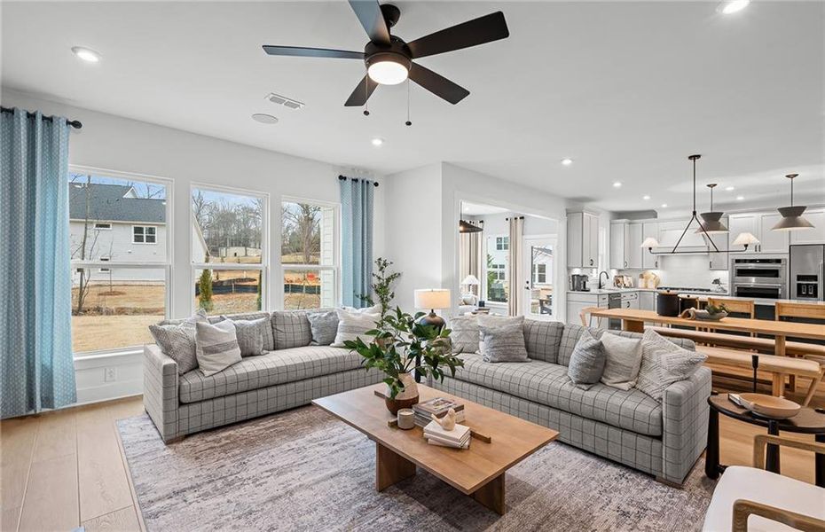 Furnished interior view inside a new home in Rose Creek, Cumming (Image 5).