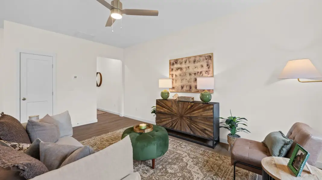 Representative furnished interior of a home built from the Tatum Townhome by D.R. Horton in Cherokee Overlook, Sevierville (Image 11).
