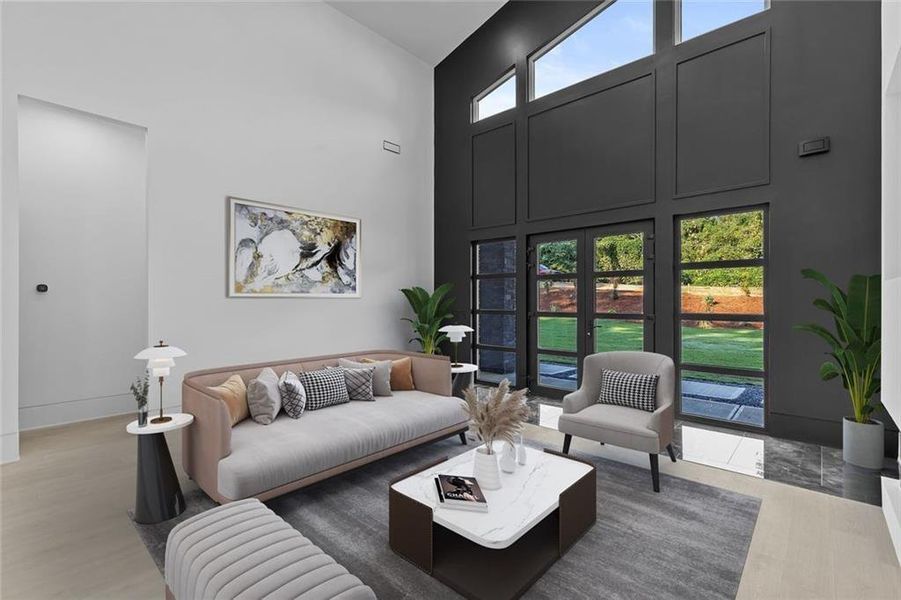 Furnished interior view inside a new home in , Winder (Image 19). Furnished interior view inside a new home in , Winder (Image 19).
