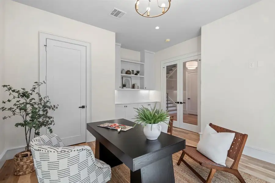 Furnished interior view inside a new home in , Dallas (Image 6).