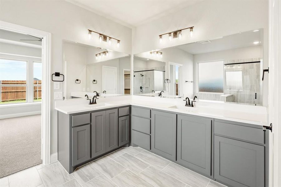 Furnished interior view inside a new home in The Oaks, Red Oak (Image 5). Furnished interior view inside a new home in The Oaks, Red Oak (Image 5).