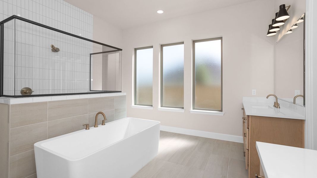 Furnished interior view inside a new home in Meridiana, Manvel (Image 5).