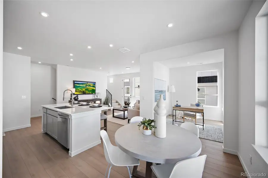 Furnished interior view inside a new home in The Commons at Victory Ridge, Colorado Springs (Image 4).