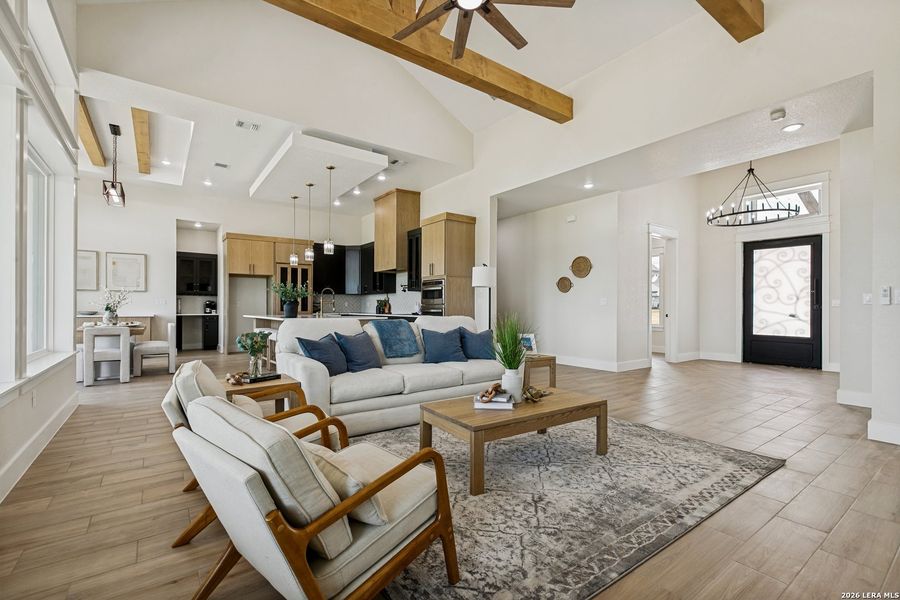 Furnished interior view inside a new home in , La Vernia (Image 5). Furnished interior view inside a new home in , La Vernia (Image 5).