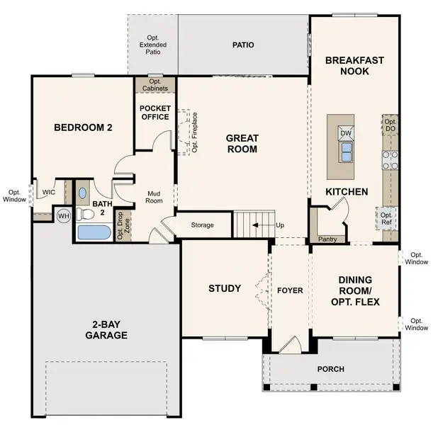 2D floor plan layout of this home in Parkview Estates, South Fulton, GA (Image 3). 2D floor plan layout of this home in Parkview Estates, South Fulton, GA (Image 3).