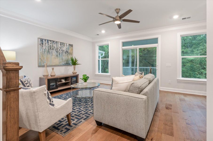 Furnished interior view inside a new home in , Charleston (Image 13).